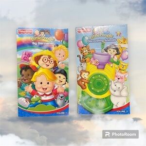 Fisher Price LITTLE PEOPLE New/Sealed VHS Movie -bundle of 2